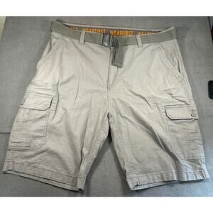WEARFIRST Cargo Shorts Mens 40 Gray Ripstop Gorp Outdoor Hiking Utility Casual